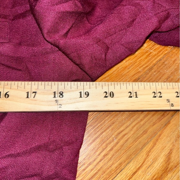 Harve Bernard long wool coat women’s size 12 maroon lightweight old money - Picture 6 of 8